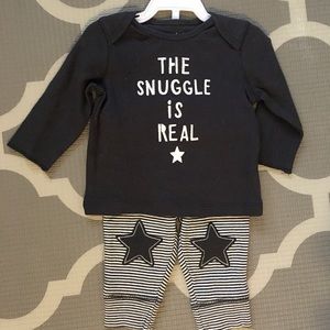 NEW Baby Snuggle Outfit - 2 Piece Sz. 3 Months
